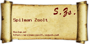Spilman Zsolt névjegykártya